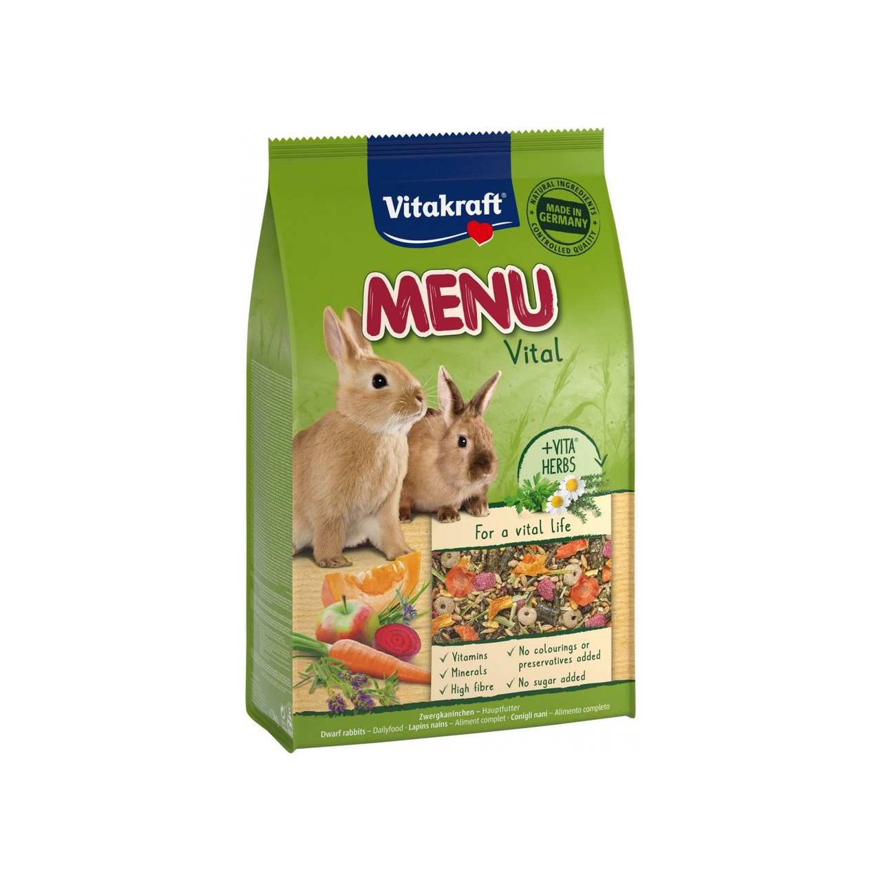 Корм Vitakraft Premium Menu для декоративных грызунов и кроликов 3 кг (4008239255426)