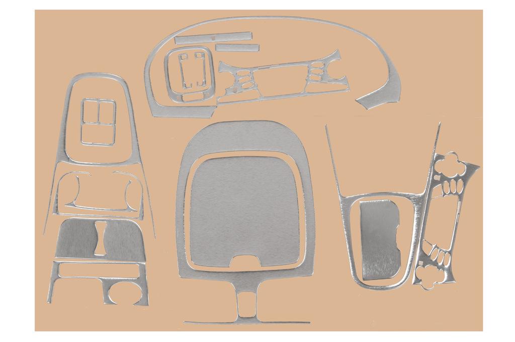 Накладки на панель 00-03 Meric для Nissan Almera N16 2000-2006 гг. abs-пластик Серый