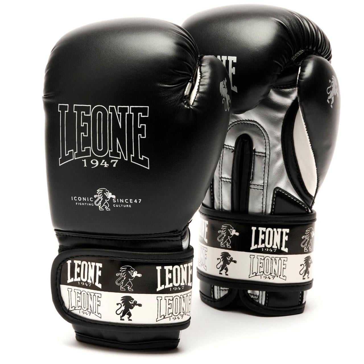 Дитячі боксерські рукавички Leone Iconic р. 6 Black (500206)