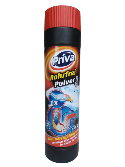 Средство для прочистки труб Priva в гранулах 600 г (10750838)