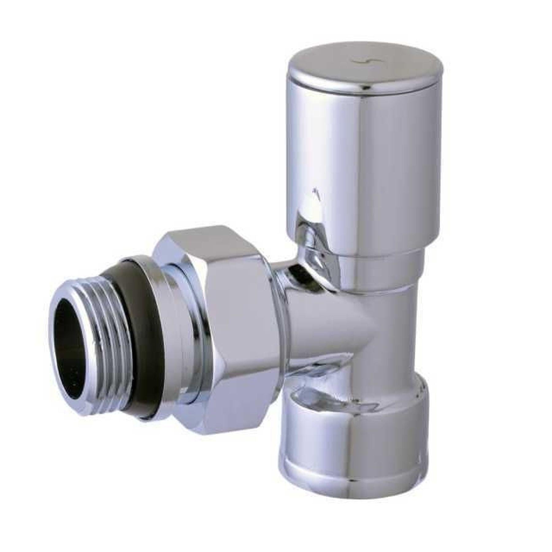 Кран вентильный угловой с американкой Solomon 3/4" 1855 с уплотнителем Chrome (000015268)