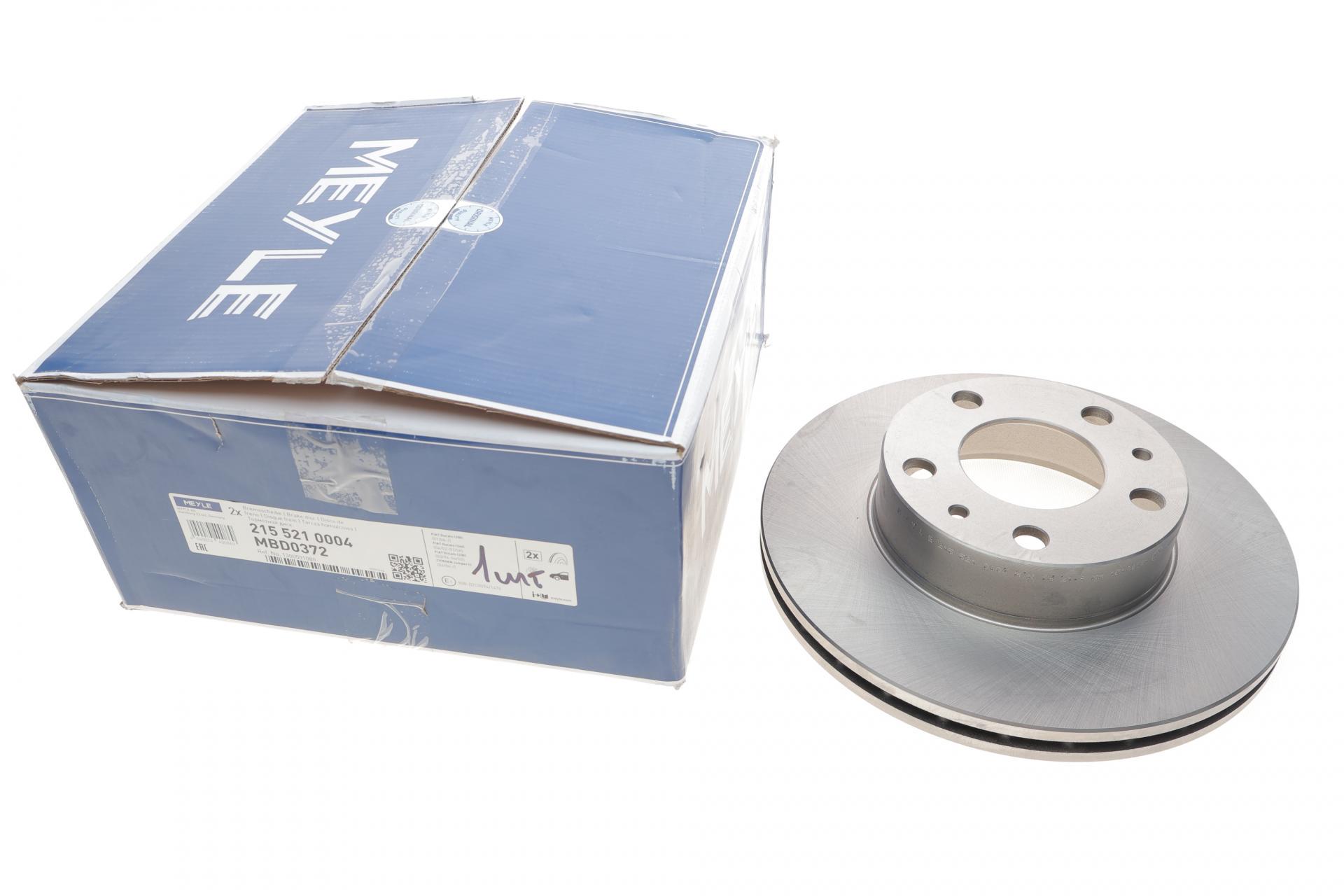 Тормозной диск передний MEYLE для Fiat Ducato/Peugeot Boxer 1.4t 94-280x24 мм (215 521 0004)