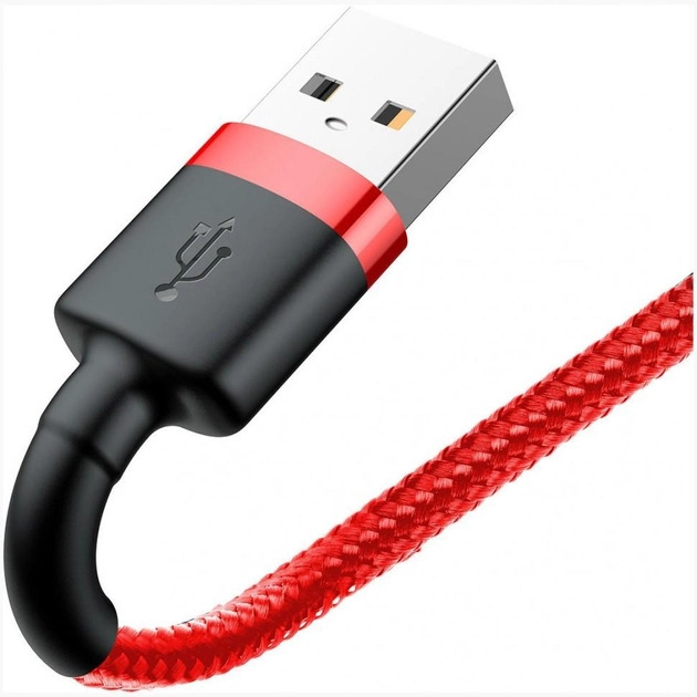 Кабель быстрой зарядки Baseus USB - Type-C 0,5 м 60 W Красный (1896647507) - фото 4