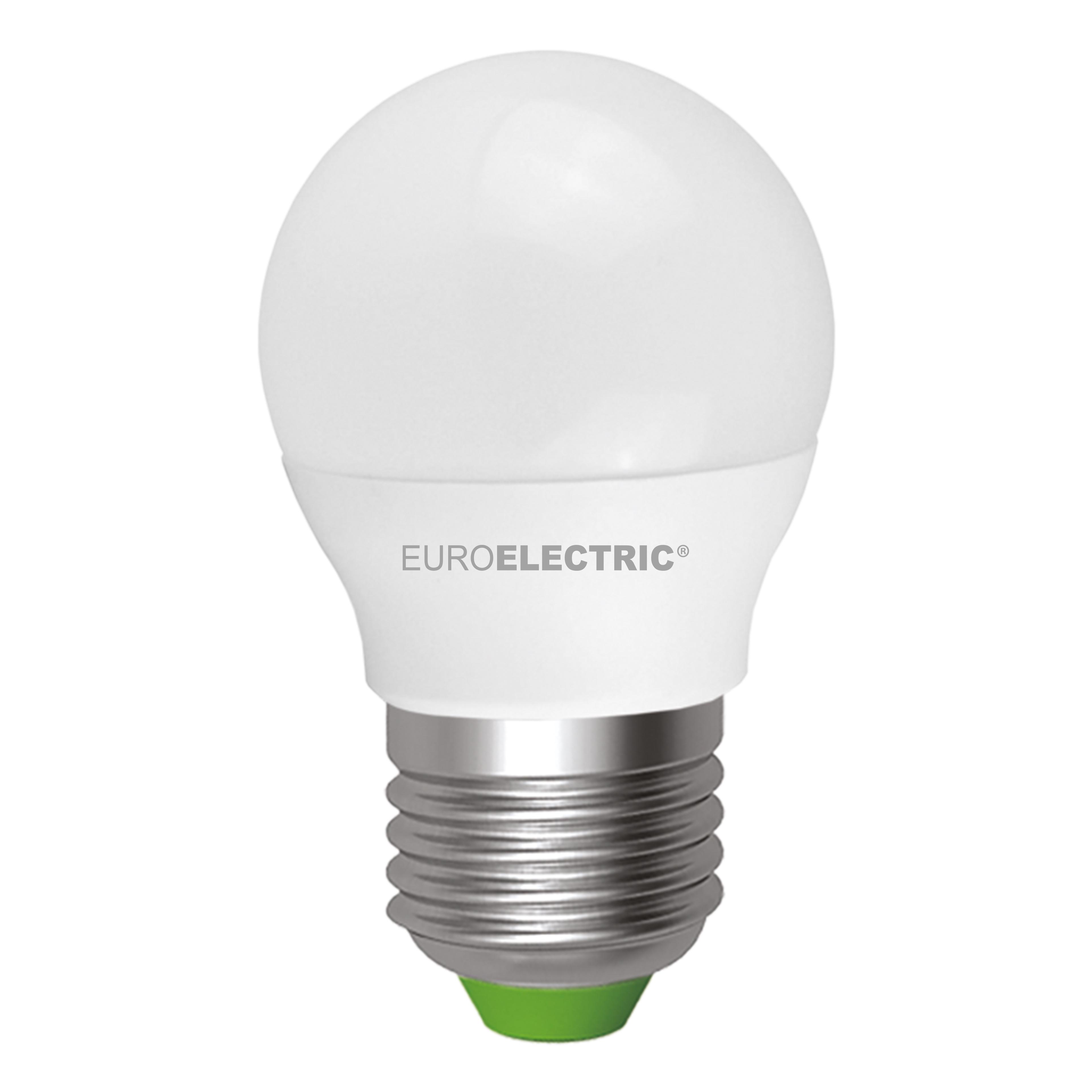 Лампа LED Euroelectric Пуля Эко G45 5W E27 4000К (36486283)