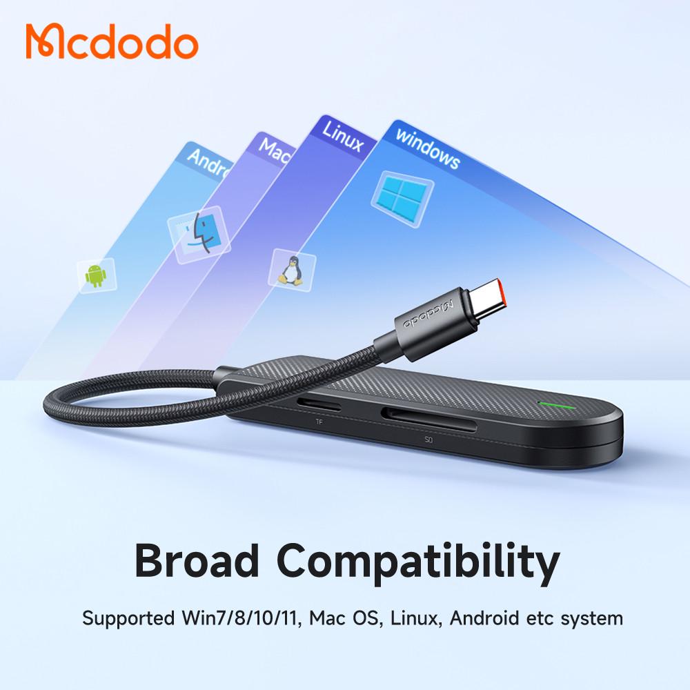 USB-хаб Mcdodo Type-C на 5 портов для Mac iPad OS Windows Android (HU-1430) - фото 10