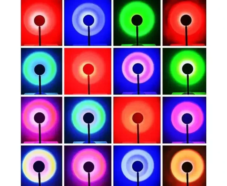 Лампа Sunset Lamp 1.0 RGB c пультом 16 цветов - фото 9 Лампа Sunset Lamp 1.0 RGB c пультом 16 цветов - фото 9