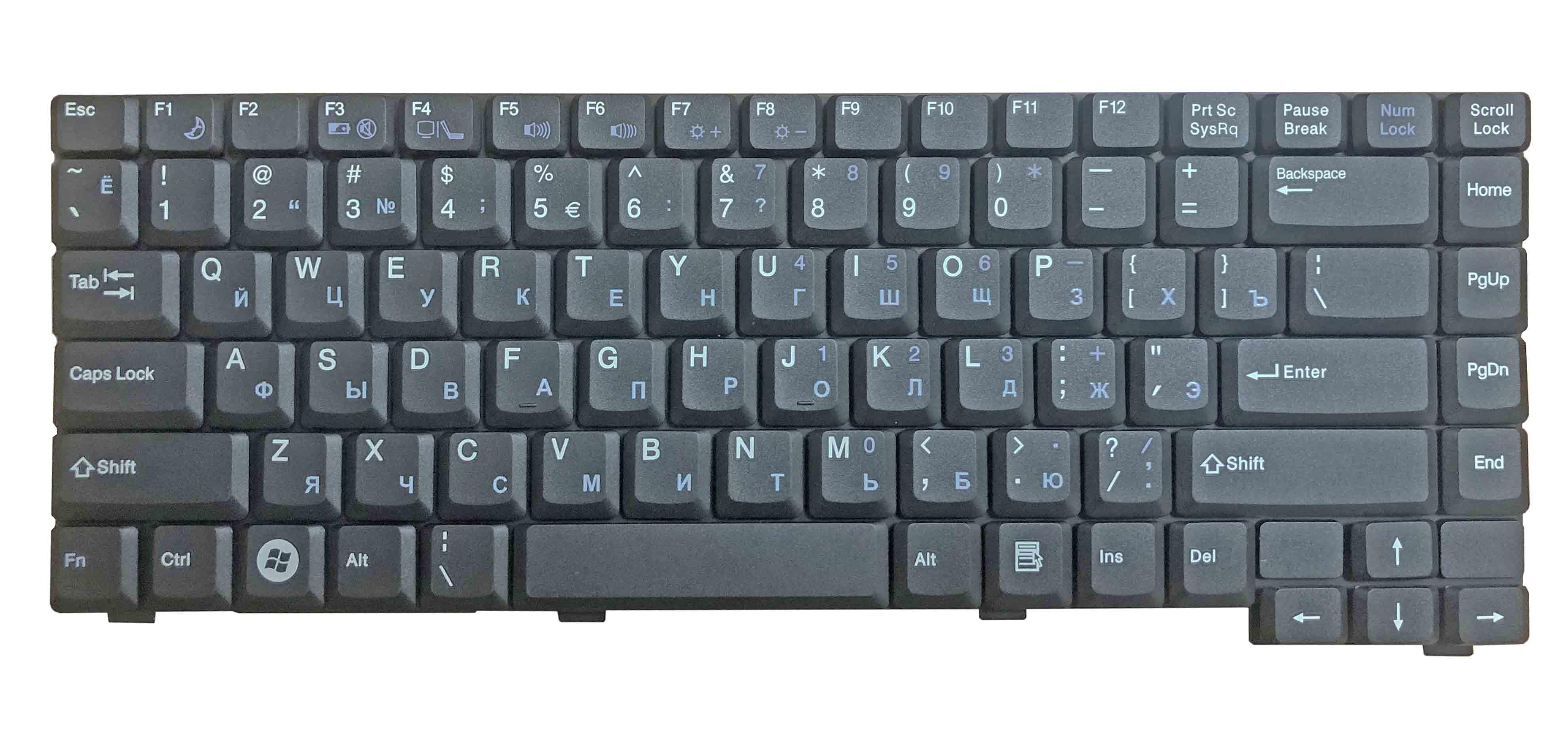 Клавиатура для ноутбука Fujitsu Amilo PA1510 Black Клавиатура для ноутбука Fujitsu Amilo PA1510 Black