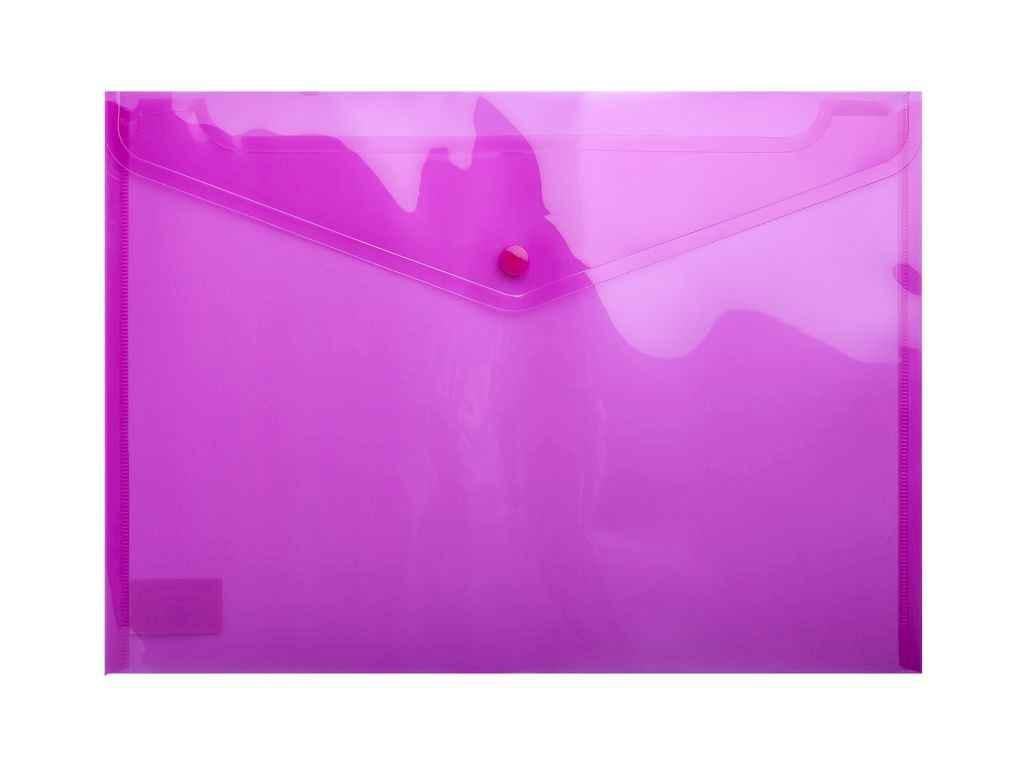 Папка-конверт Buromax на кнопке А4 глянцевая Розовый (BM.3926-10)
