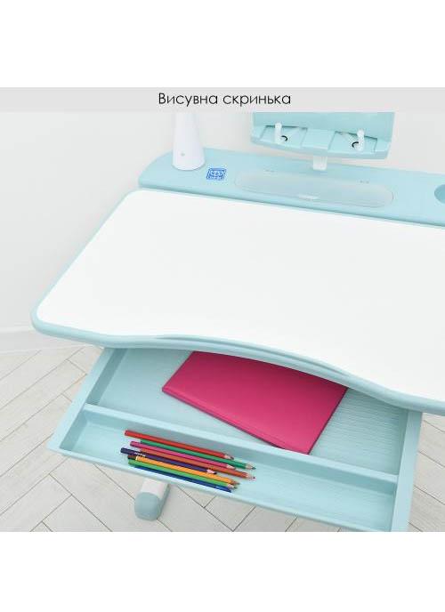 Парта регулируемая Bambi со стулом Бело-голубой (M 4428-12) - фото 5 Парта регулируемая Bambi со стулом Бело-голубой (M 4428-12) - фото 5