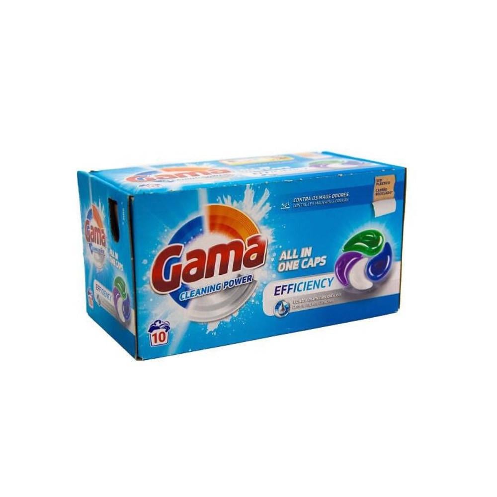 Капсулы для стирки Gama 4в1 против сильных загрязнений 10 шт.