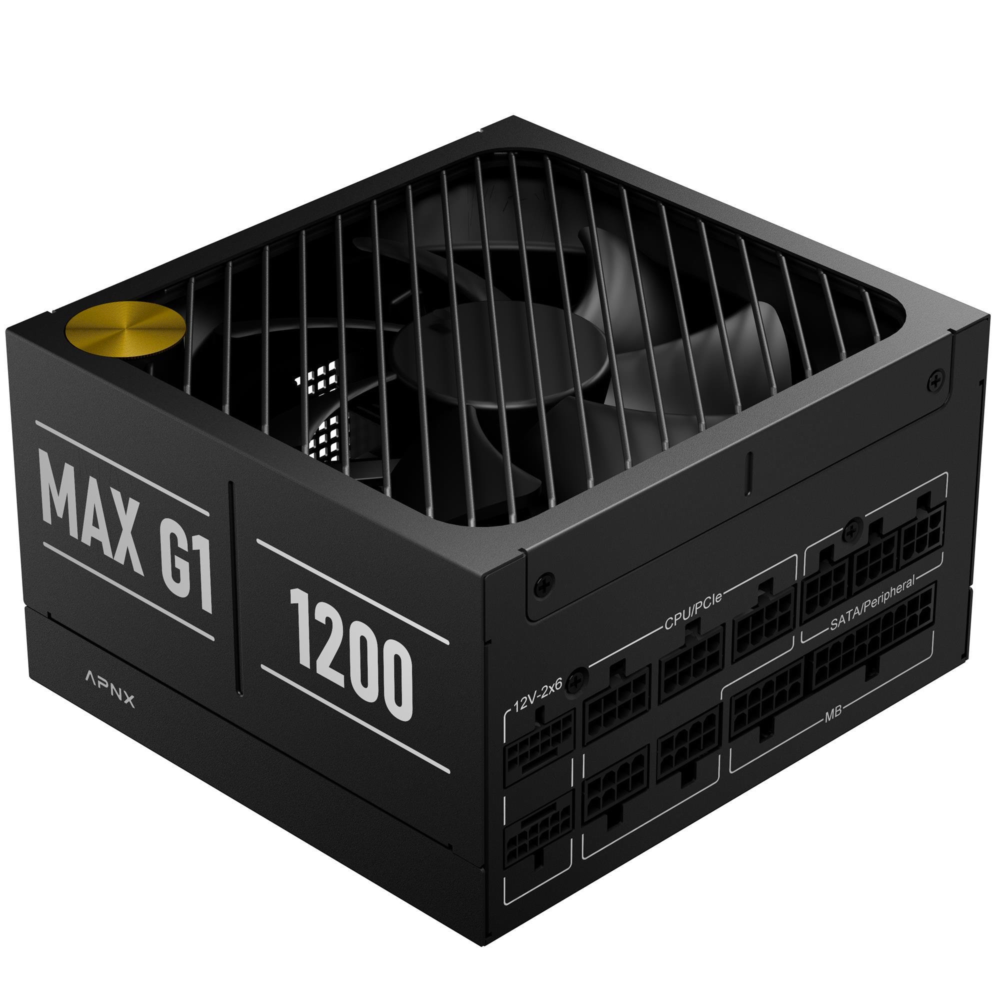 Блок питания для ПК APNX MAX G1 1200 ATX 80 Plus Gold 1200 Вт (APPG-MXK2FEC.X1)