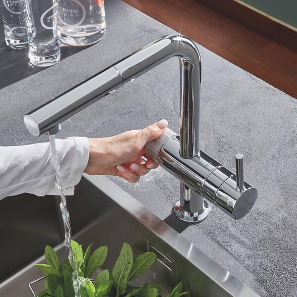 Змішувач для кухні Grohe Blue Pure Minta одноважільний Хром (30588000)