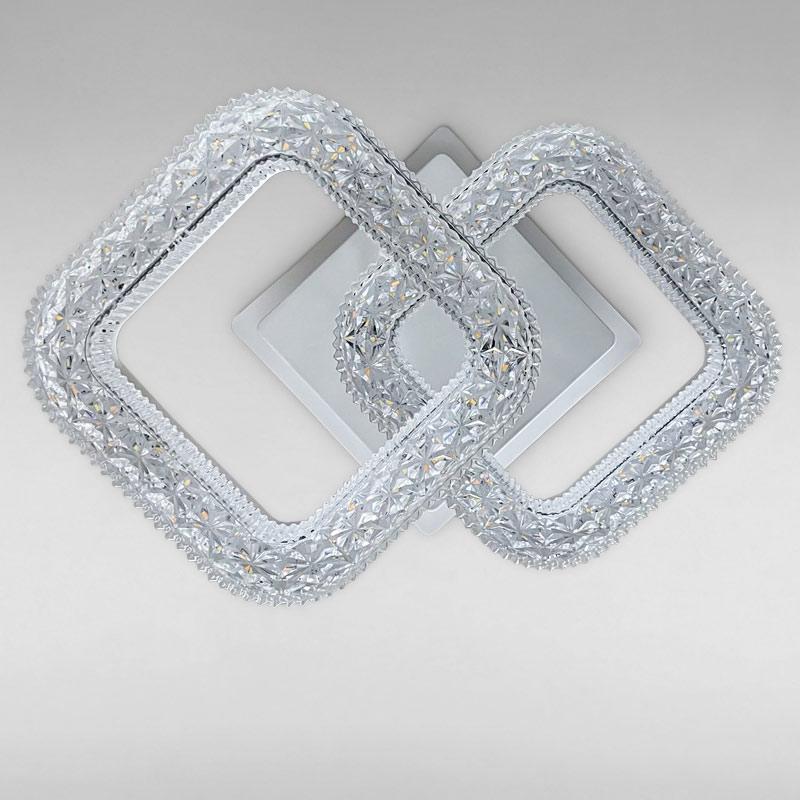 Стельова люстра LED з підсвічуванням Light House SC-18201/2C 32W+10W 290х190х140 мм Білий