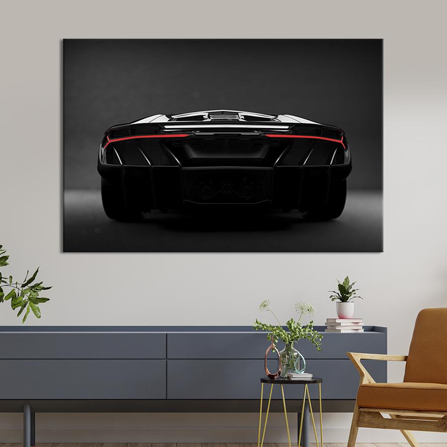 Настенный декор картина на холсте для интерьера Lamborghini 80x54 см (106-1)