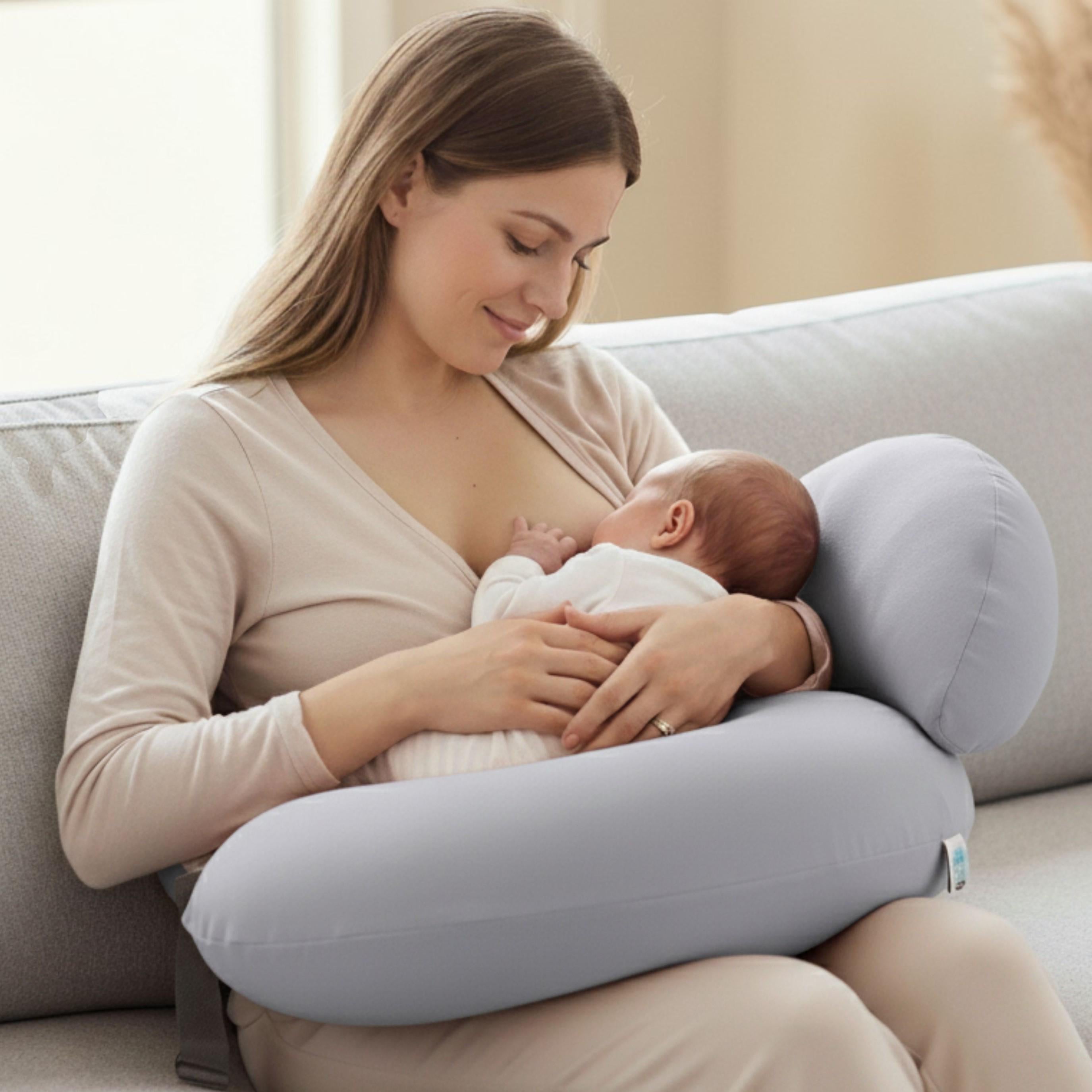 Подушка для годування немовлят Sei Design антиалергенна 60x70x16 см Сірий/Бежевий (8-36177*003)