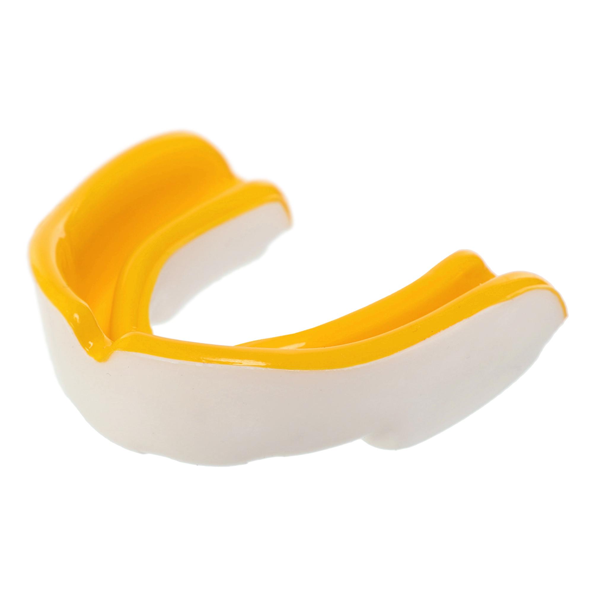 Капа боксерська однощелепна TWN Білий/Желий (TW-006-2COLOR)