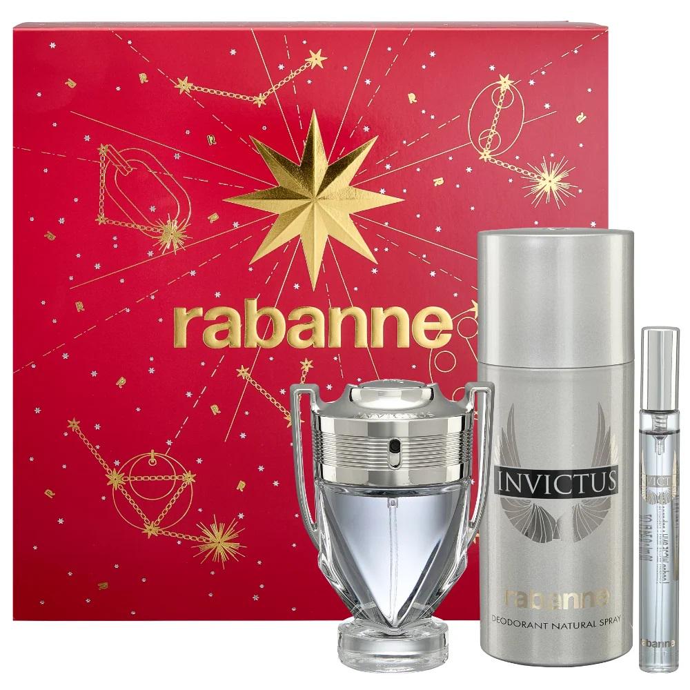 Набор для мужчин PACO RABANNE Invictus туалетная вода 100 мл/туалетная вода 10 мл/дезодорант 150 мл (374372)