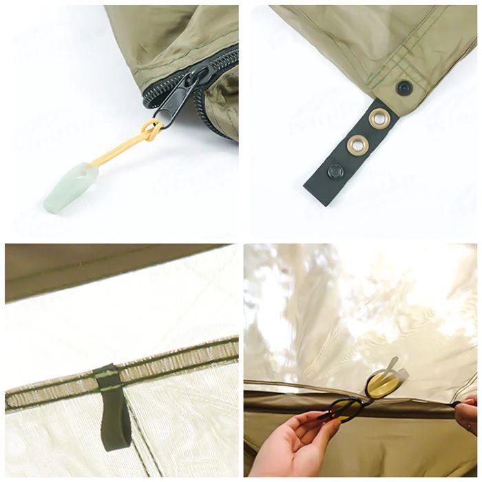 Гамак одноместный с москитной сеткой Naturehike NH22DC004 210T polyester Темно-зеленый - фото 3 Гамак одноместный с москитной сеткой Naturehike NH22DC004 210T polyester Темно-зеленый - фото 3