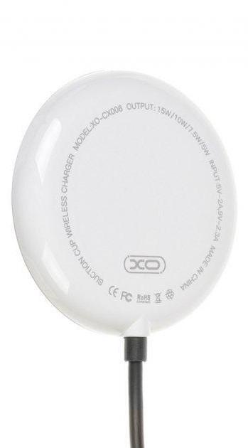 Зарядное устройство беспроводное XO CX006 15W Black/White