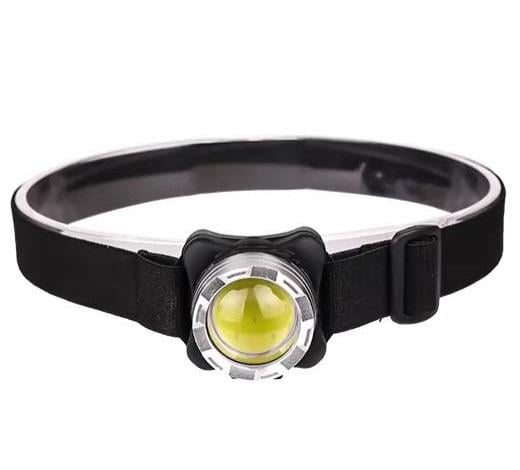 Ліхтар налобний BL-F006 COB з 3 режимами роботи USB Type C Чорний/Сірий