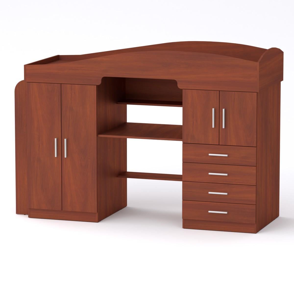 Кровать двухъярусная со столом МеблиКо Универсал-2 208х74х141 см Яблоня (k-1747-7)