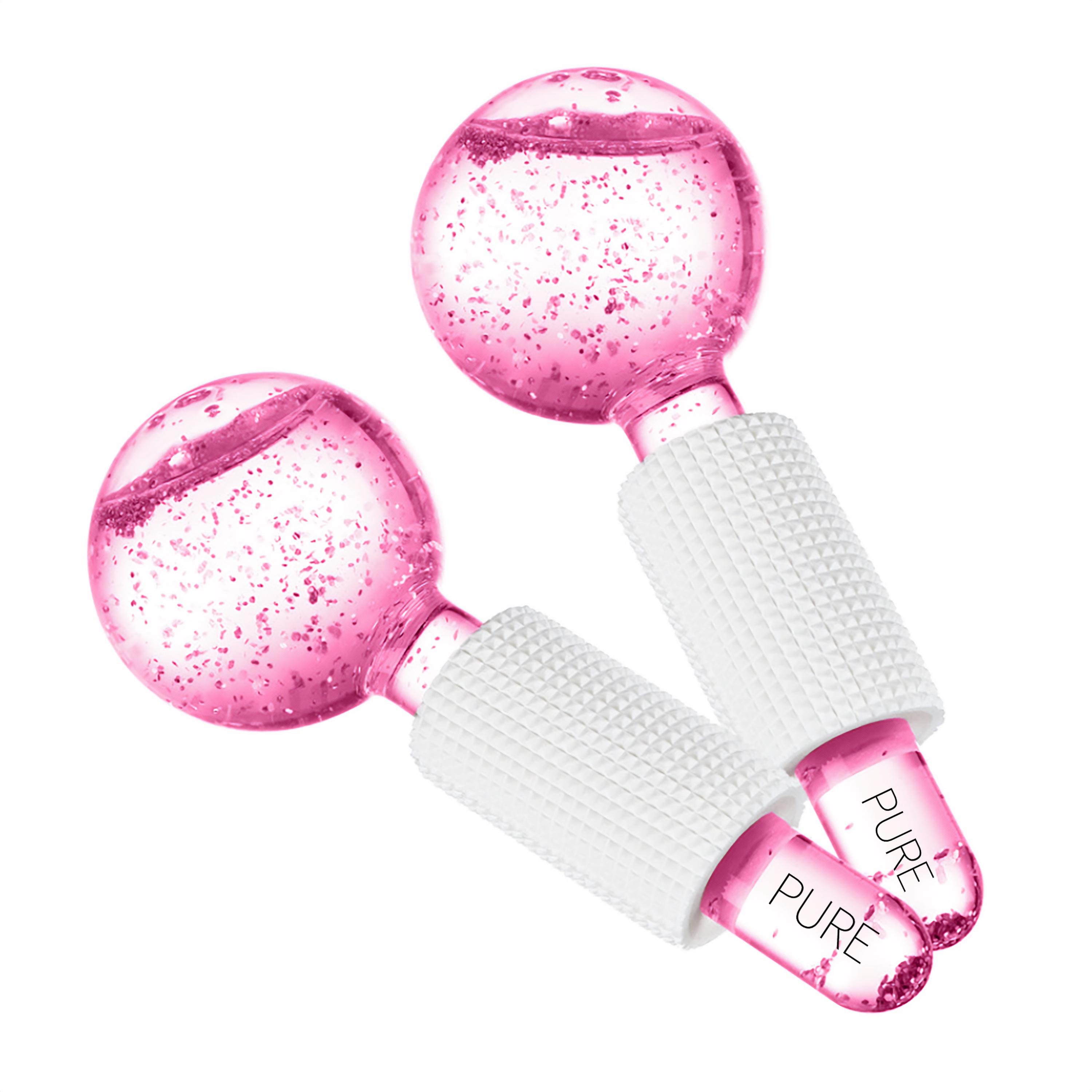 Криосферы Pure Ice Globes для массажа лица и снятия отечности Розовый (4127452)