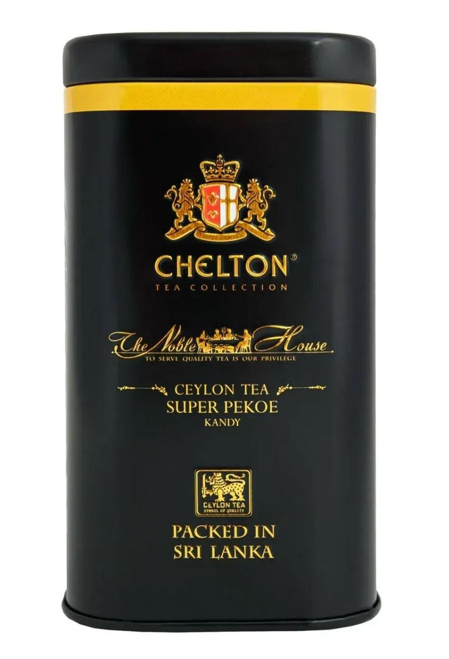 Чай черный Chelton Благородный дом SUPER PEKOE в металлической банке 100 г (59303) Чай черный Chelton Благородный дом SUPER PEKOE в металлической банке 100 г (59303)