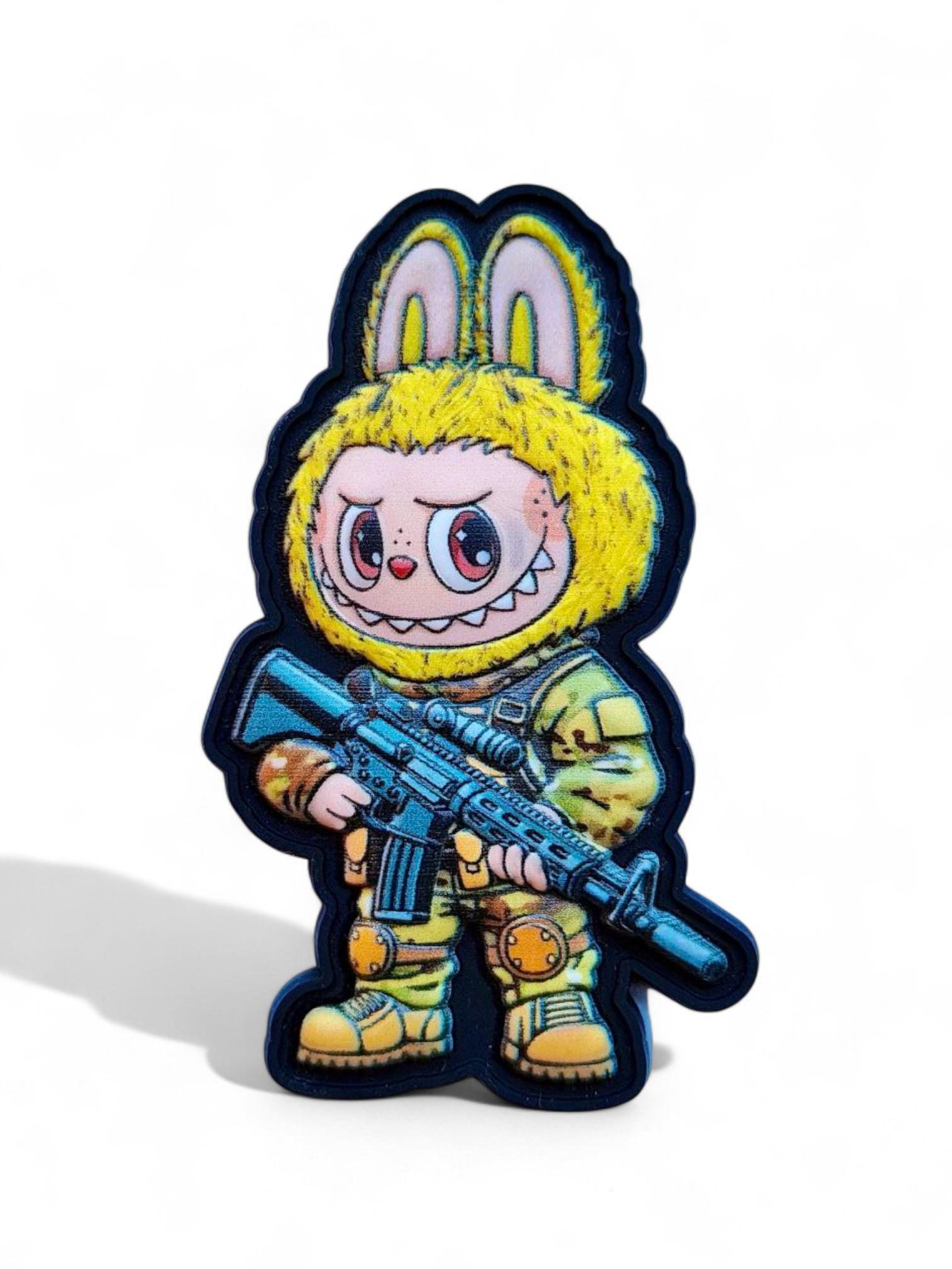 Патч-шеврон Лабубу военный Желтый (29239075)