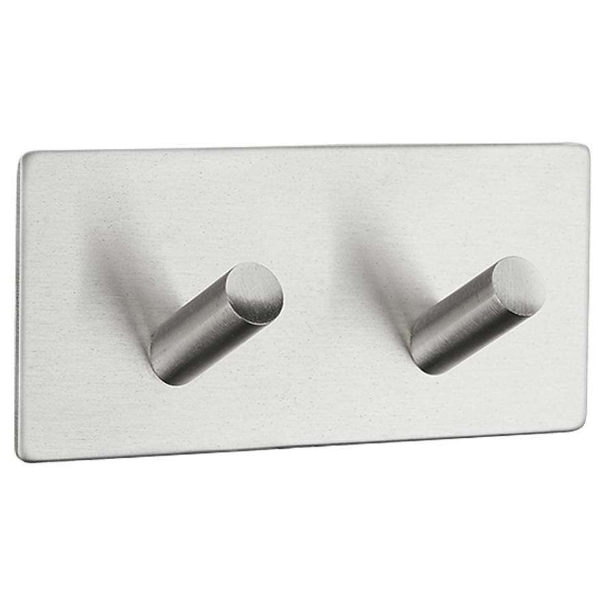 Тримач з гачками для рушників MVM HSS-503/2S SS подвійний Сатин (211157)