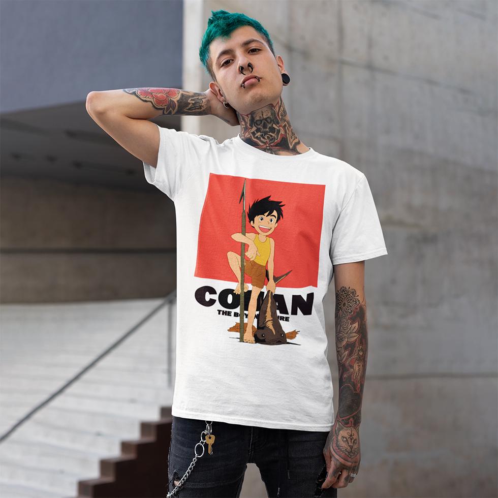 Футболка унисекс Future Boy Conan 4XL Белый (00000010434)
