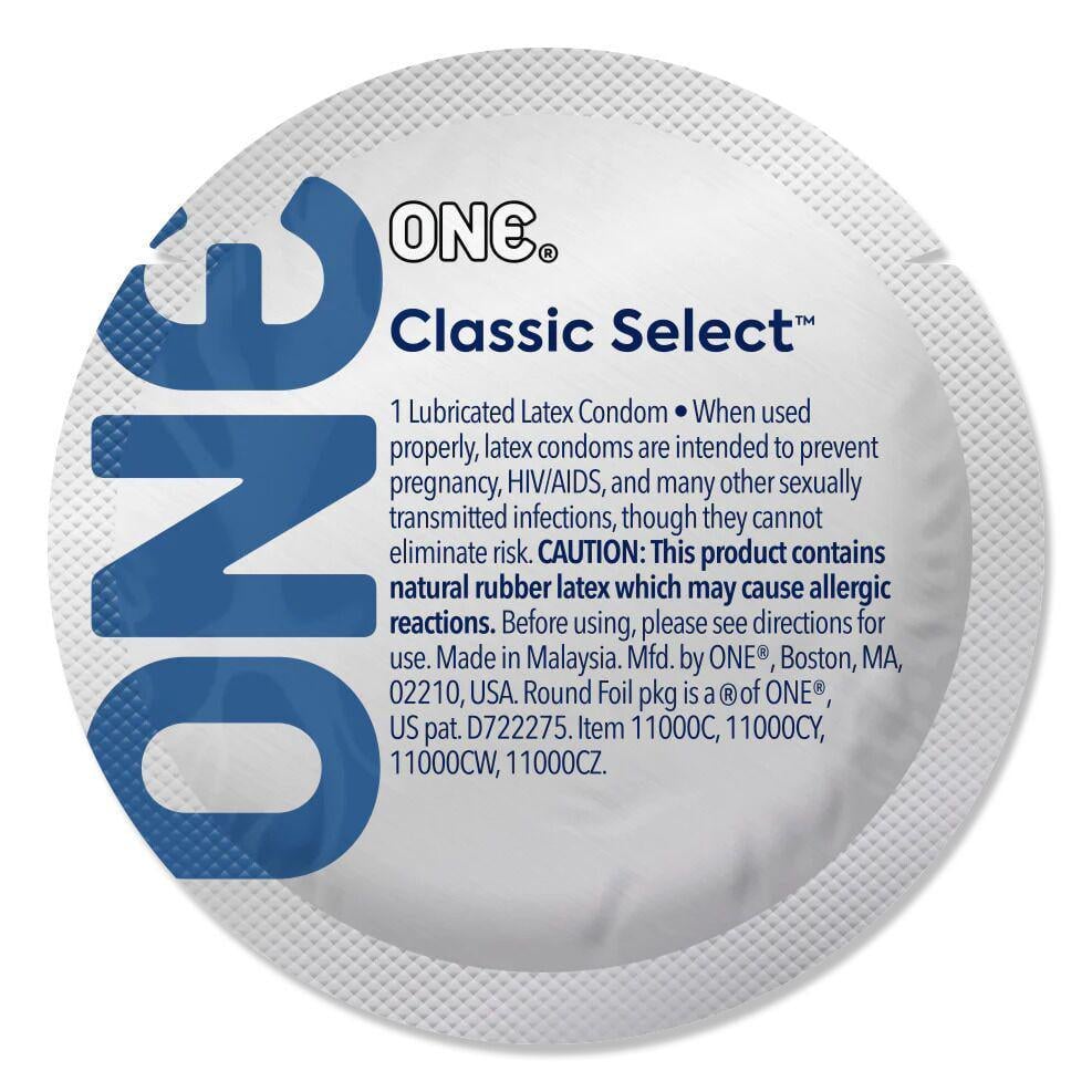 Презервативы ONE Classic Select латексные гладкие 1 шт. Прозрачный