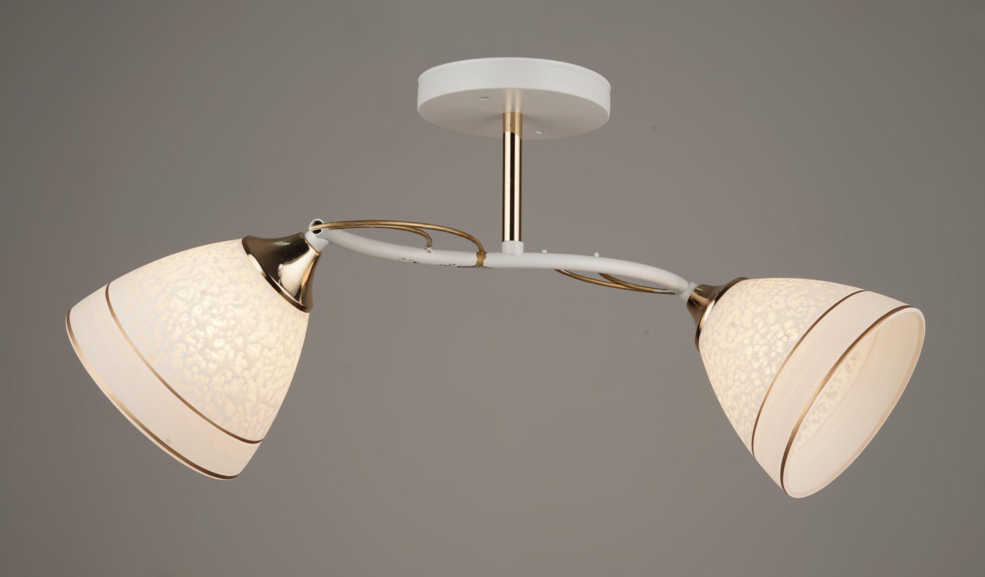 Люстра потолочная Sirius B C1387/2 WT+FGD на 2 плафона