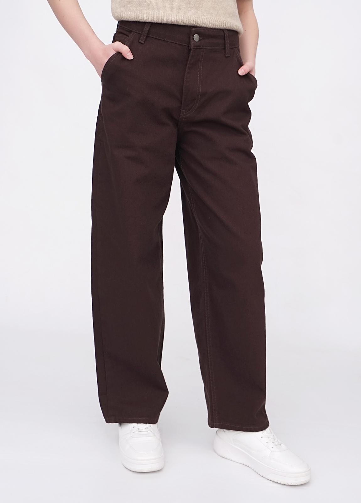 Джинси жіночі baggy EQUILIBRI W568_030_000 р. 26 Коричневий