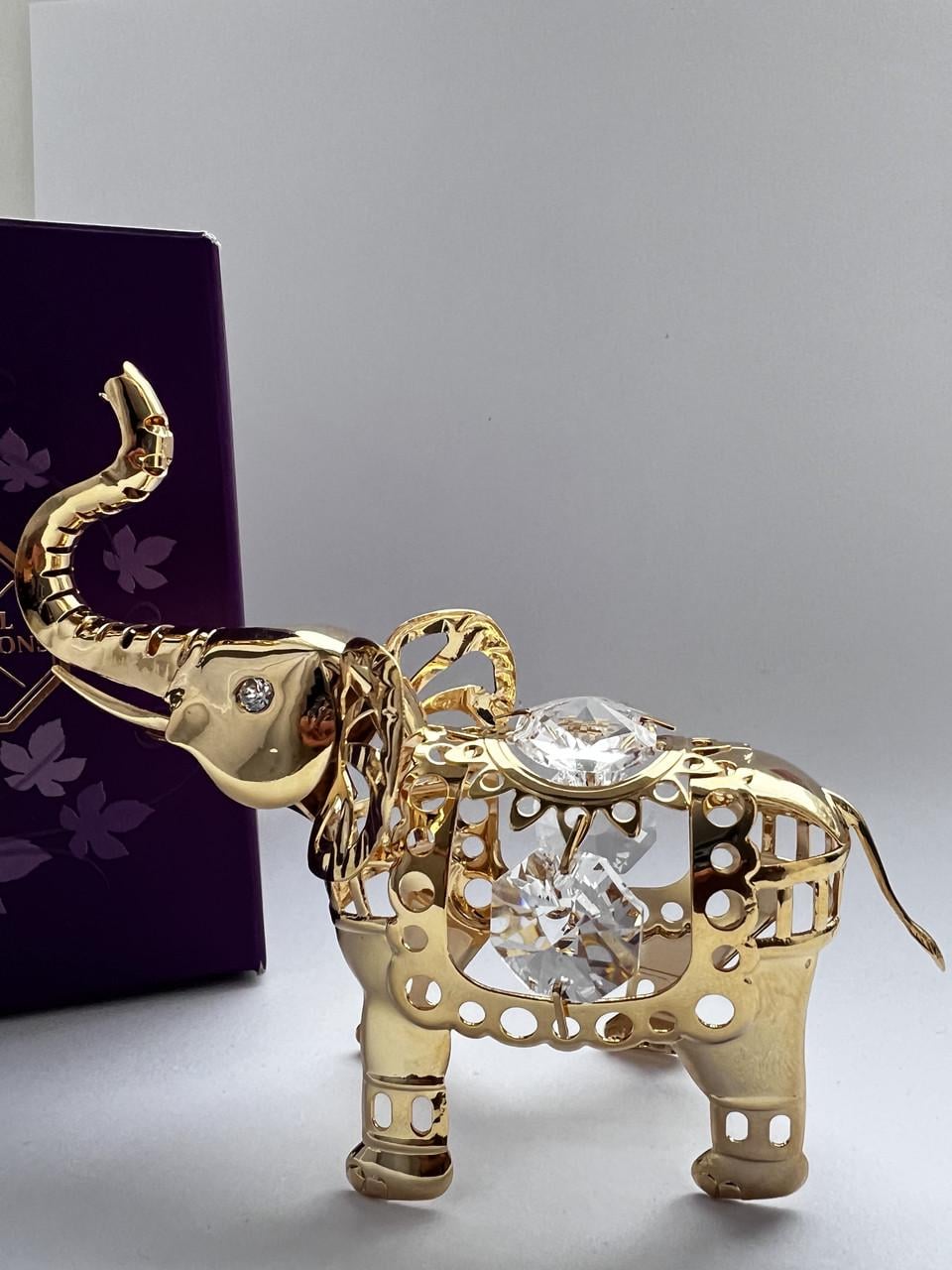 Фигурка Crystocraft со стразами Swarovski Слон 8х10 см (31466488)