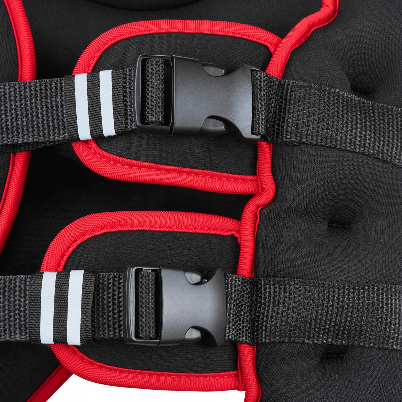 Жилет-обважнювач для тренувань 4fizjo 5 кг Black/Red (P-5905973402156) - фото 2 Жилет-обважнювач для тренувань 4fizjo 5 кг Black/Red (P-5905973402156) - фото 2