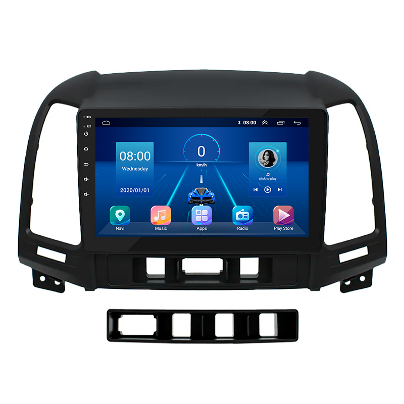 Штатная магнитола Lesko 9" Hyundai Santa Fe 2009-2012 2+32 4G Андроид 9 GPS Wi-Fi Штатная магнитола Lesko 9" Hyundai Santa Fe 2009-2012 2+32 4G Андроид 9 GPS Wi-Fi