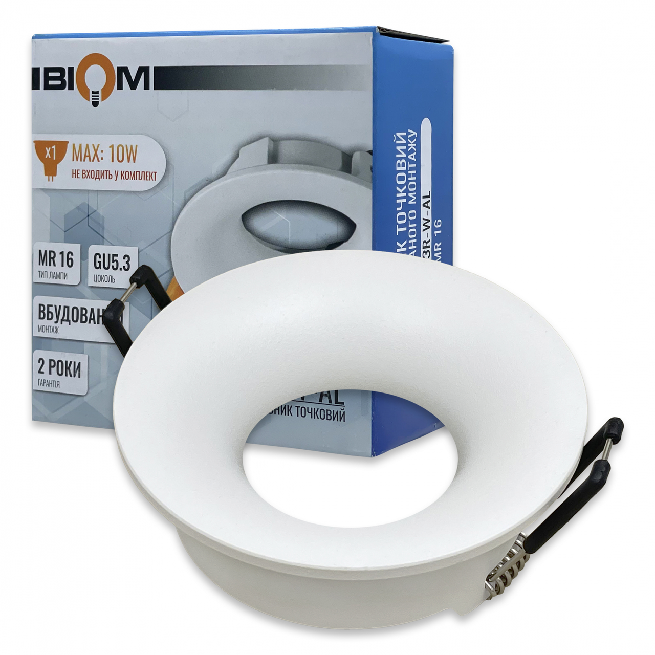 Точечный светильник Biom SP-13R-W-AL MR16/GU10 без лампы накладной Белый (2797456408)