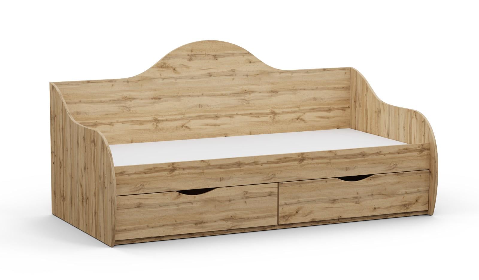 Кровать односпальная L-4 1932х1000х954 мм Дуб Аппалачи (18350613)