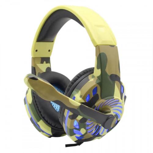 Наушники игровые КОМС G305 с подсветкой и микрофоном (00534)