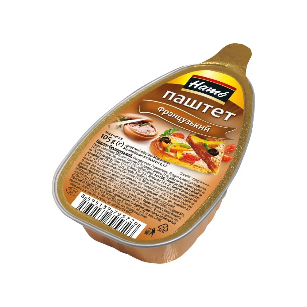 Паштет Hame Французкий 105 г (8595139795726) Паштет Hame Французкий 105 г (8595139795726)