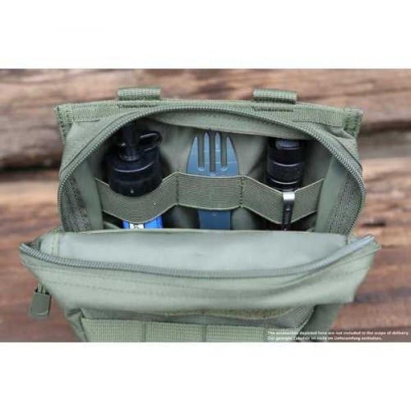 Сумка-подсумок Brandit Molle Pouch Cross 21х17х7 см Green (8045-1) - фото 4