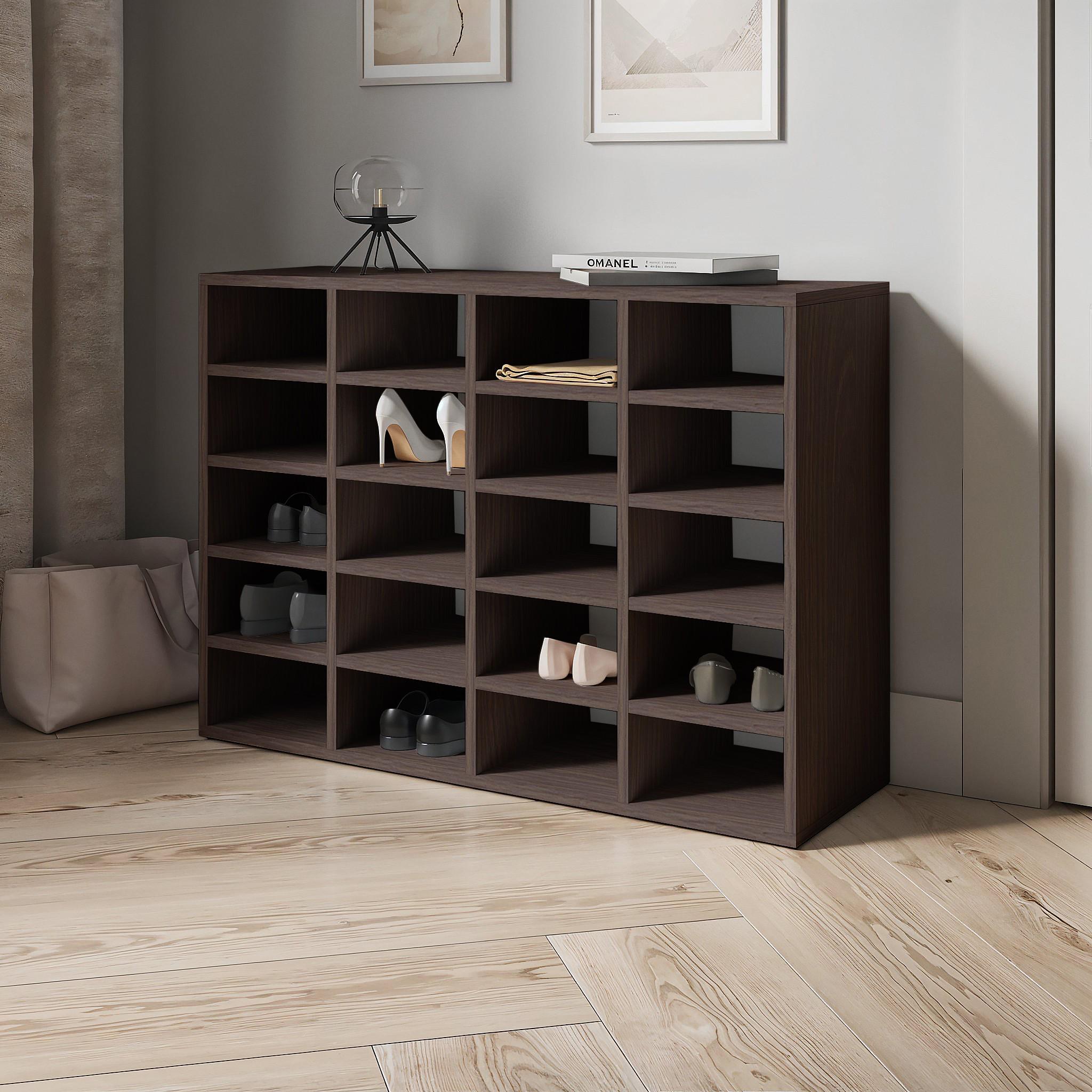 Полка для обуви на 20 ячеек O-3 920х300х676 мм Венге Магия Полка для обуви на 20 ячеек O-3 920х300х676 мм Венге Магия