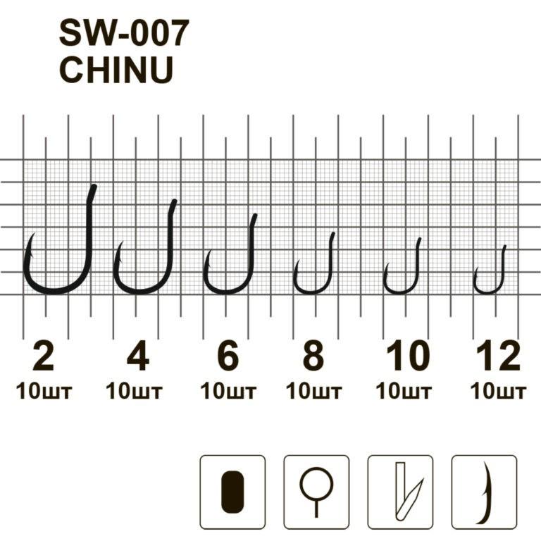 Крючки MiniMax Сhinu SW-007 №4 10 шт. - фото 3