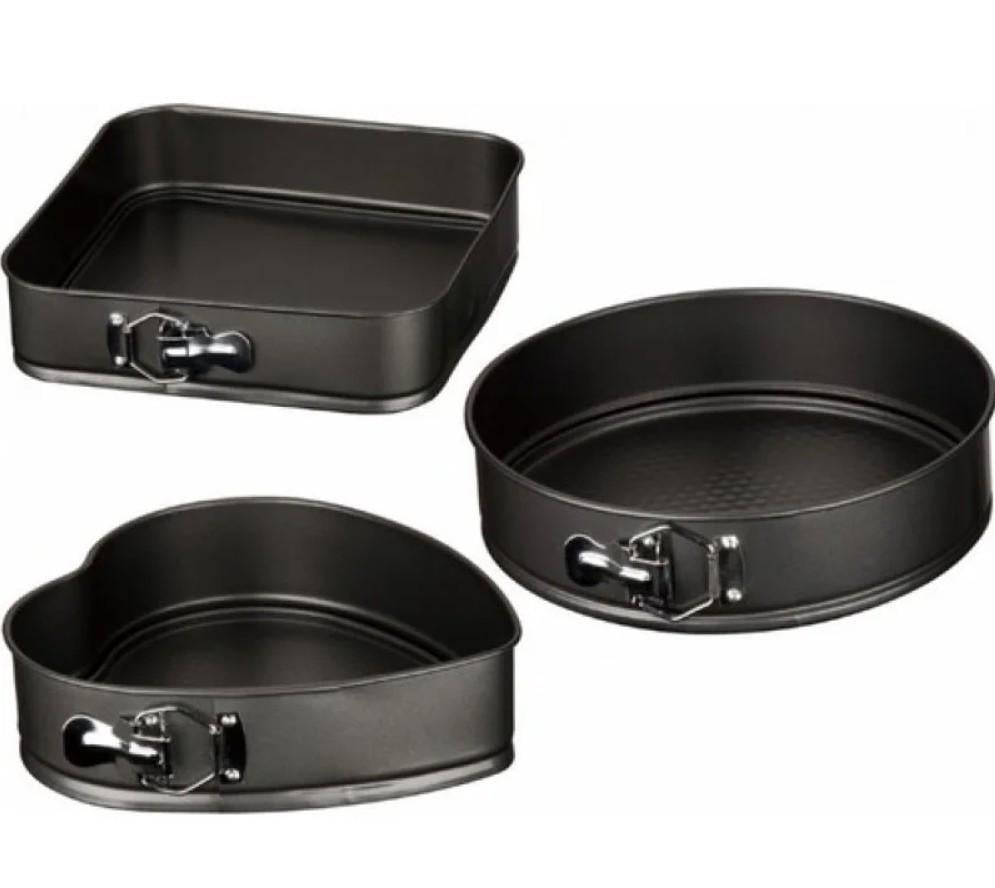 Набор форм для выпечки Unique Круг/Квадрат/Сердце фигурные металлические разъемные 3 шт. 24/26/28 см (29519142) - фото 2 Набор форм для выпечки Unique Круг/Квадрат/Сердце фигурные металлические разъемные 3 шт. 24/26/28 см (29519142) - фото 2