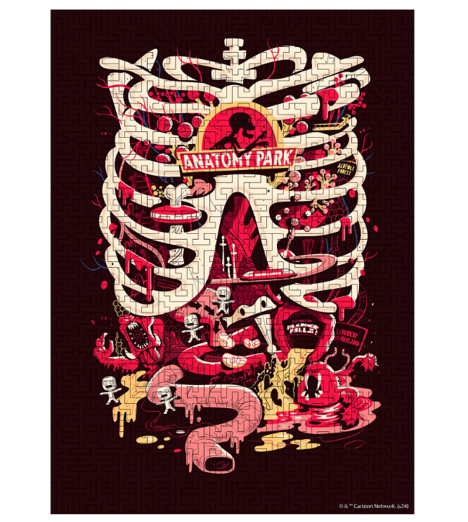 Пазл-лабиринт деревянный Woods Story Rick & Morty Anatomy Park XL (wsrm001-XL)