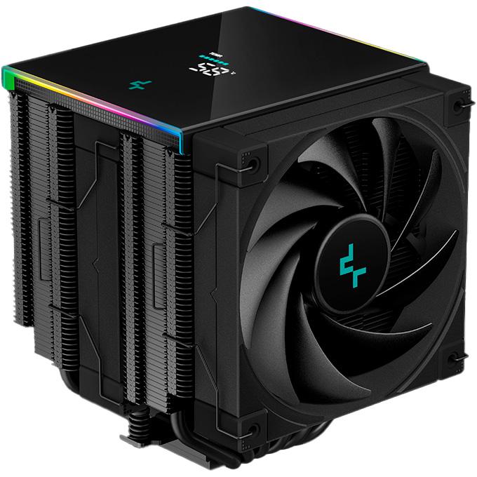 Кулер для процессора DeepCool AK620 Digital 120 мм 260 Вт с дисплеем ARGB Black (R-AK620-BKADMN-G) - фото 2 Кулер для процессора DeepCool AK620 Digital 120 мм 260 Вт с дисплеем ARGB Black (R-AK620-BKADMN-G) - фото 2