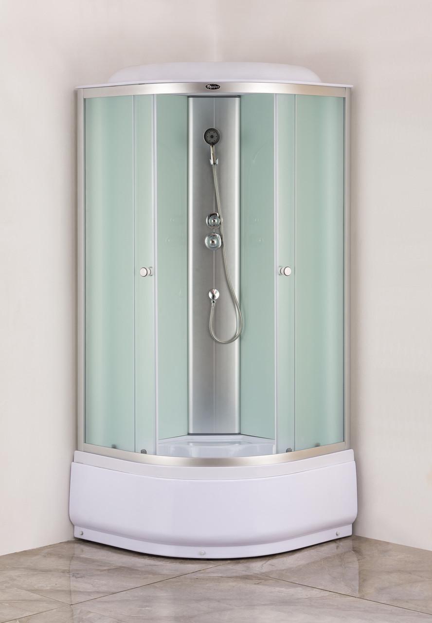 Бокс душевой MIXXUS STRONG SB01-90x90x215-FB без гидромассажа с высоким поддоном Satin (MI6884) - фото 3 Бокс душевой MIXXUS STRONG SB01-90x90x215-FB без гидромассажа с высоким поддоном Satin (MI6884) - фото 3