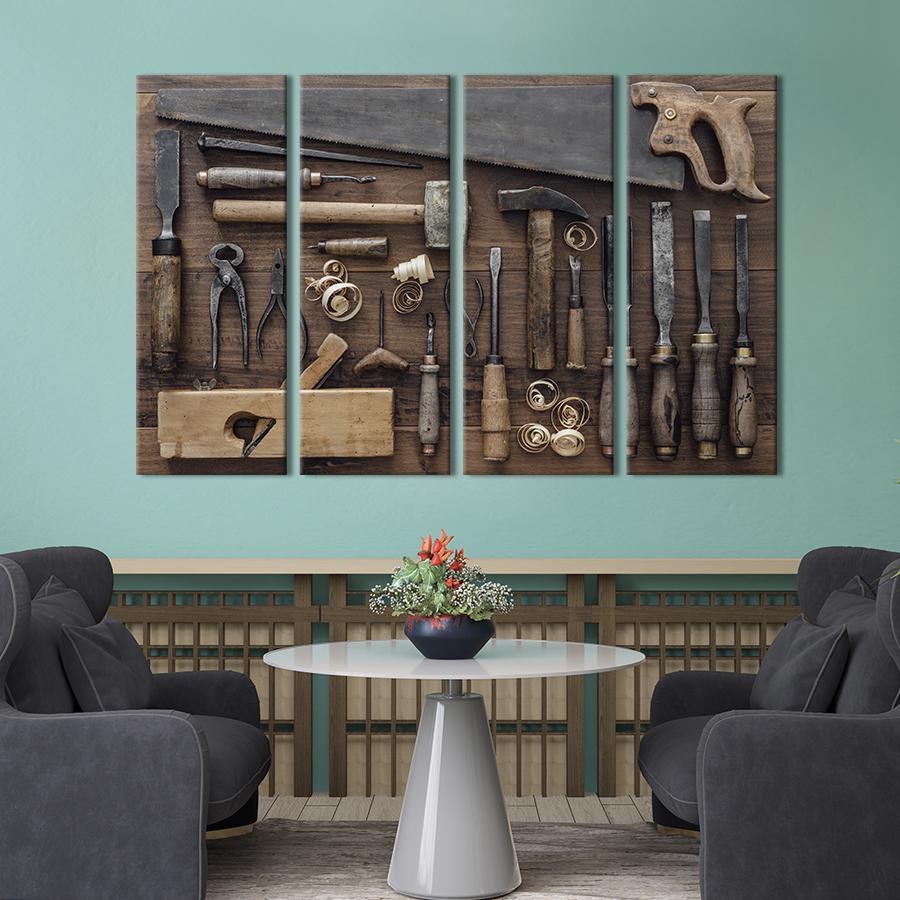Картина модульная из 4 частей Натюрморт столяра L 149x93 см (519-41)