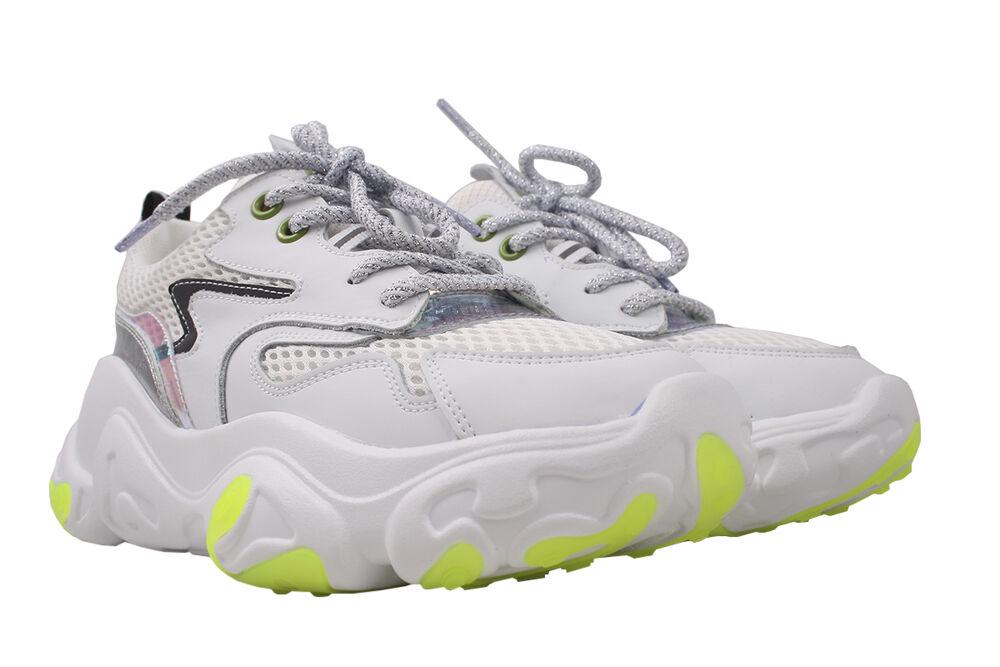 Кроссовки женские Li Fexpert из эко-кожи р. 38 Белый (544-20DK)