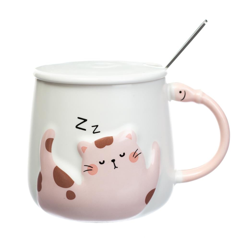 Чашка керамическая Elisey Kitten 350 мл Розовый (8805-008) Чашка керамическая Elisey Kitten 350 мл Розовый (8805-008)